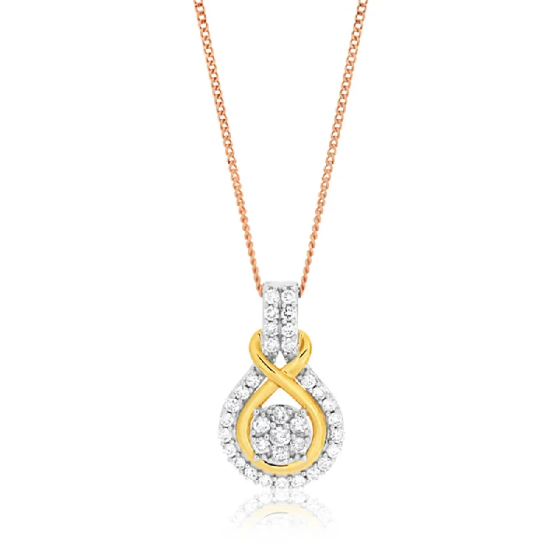 Don't Miss Out On Jaw-Dropping Jewelry Discounts 9ct Charming White Gold Diamond Pendant With 45cm Chain