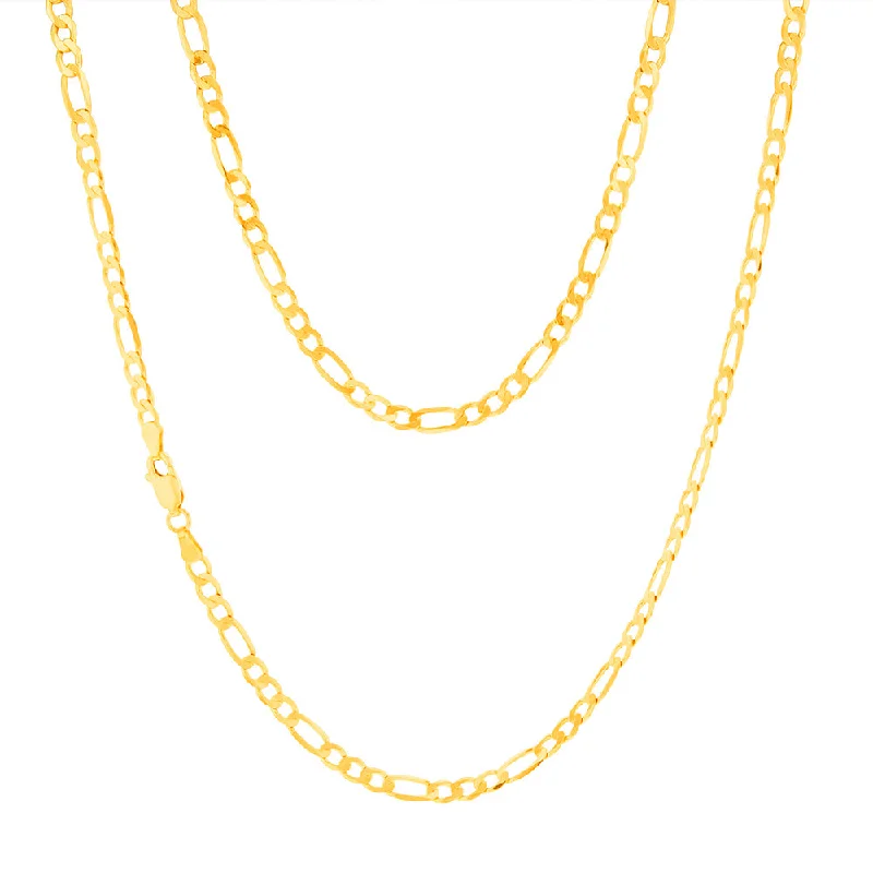 Versatile Layering Jewelry For Effortless Chic 9ct Charming Yellow Solid Gold Figaro Chain Versatile Layering Jewelry For Effortless Chic 9ct Charming Yellow Solid Gold Figaro Chain
