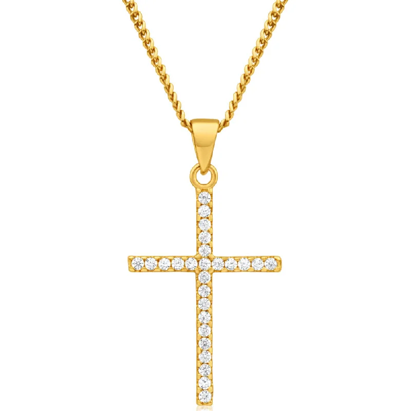Delicate Crystal Jewelry For Sophisticated Charm 9ct Dazzling Yellow Gold Cubic Zirconia Pendant Delicate Crystal Jewelry For Sophisticated Charm 9ct Dazzling Yellow Gold Cubic Zirconia Pendant