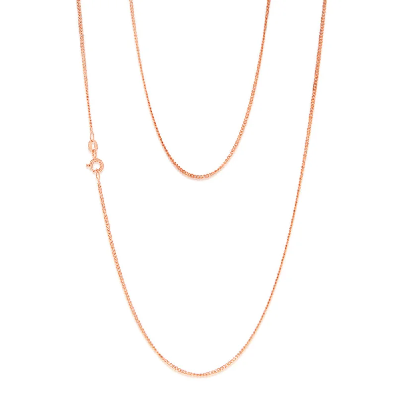 Adjustable Charm Bracelets For A Perfect Fit 9ct Rose Solid Gold 40 Gauge Curb 56cm Chain Adjustable Charm Bracelets For A Perfect Fit 9ct Rose Solid Gold 40 Gauge Curb 56cm Chain