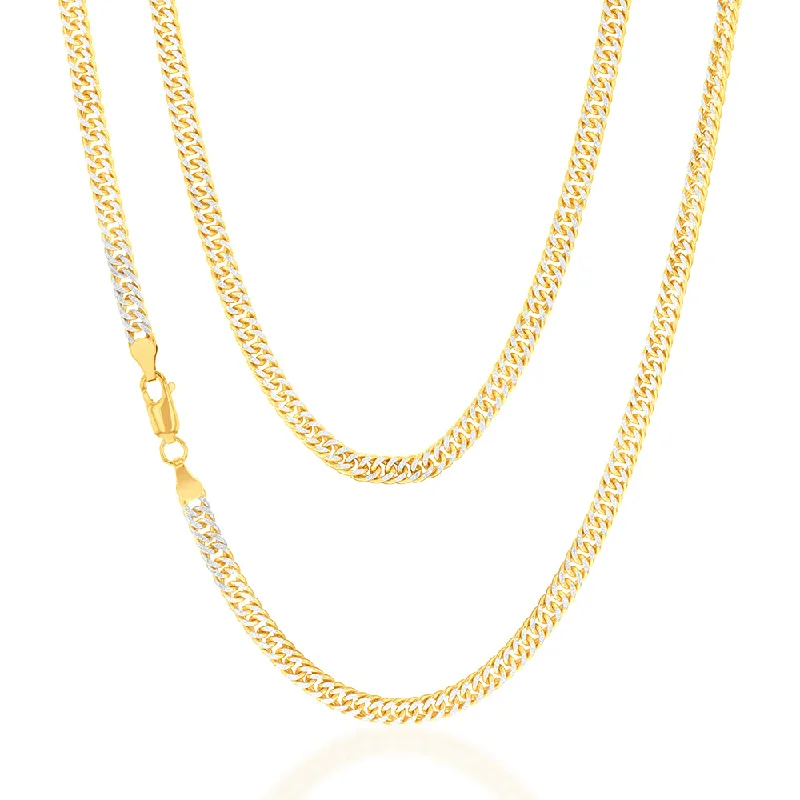 Luxury Jewelry Sale – Elegant Styles At Unbeatable Prices 9ct Silverfilled Yellow And White Gold Double Curb 50cm Chain Luxury Jewelry Sale – Elegant Styles At Unbeatable Prices 9ct Silverfilled Yellow And White Gold Double Curb 50cm Chain