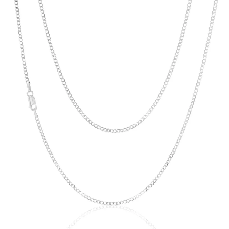 Accessorize For Less – Luxury Jewelry At Affordable Prices 9ct White Gold 50 Gauge Tight Curb 46cm Chain Accessorize For Less – Luxury Jewelry At Affordable Prices 9ct White Gold 50 Gauge Tight Curb 46cm Chain