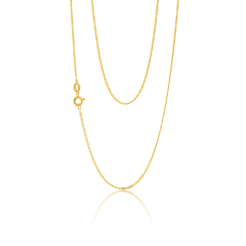 Shop Elegant Jewelry At Unbeatable Prices 9ct Yellow Gold Curb 51cm 31 Gauge Chain Shop Elegant Jewelry At Unbeatable Prices 9ct Yellow Gold Curb 51cm 31 Gauge Chain