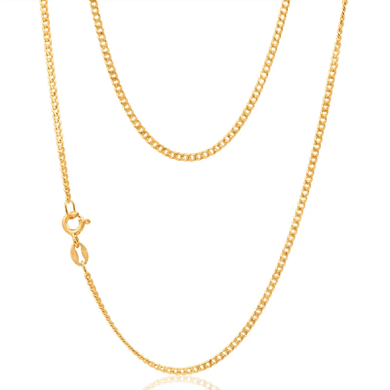 Don't Miss Our Biggest Jewelry Sale Of The Season 9ct Yellow Solid Gold Curb Dicut 50cm Chain 50Gauge Don't Miss Our Biggest Jewelry Sale Of The Season 9ct Yellow Solid Gold Curb Dicut 50cm Chain 50Gauge
