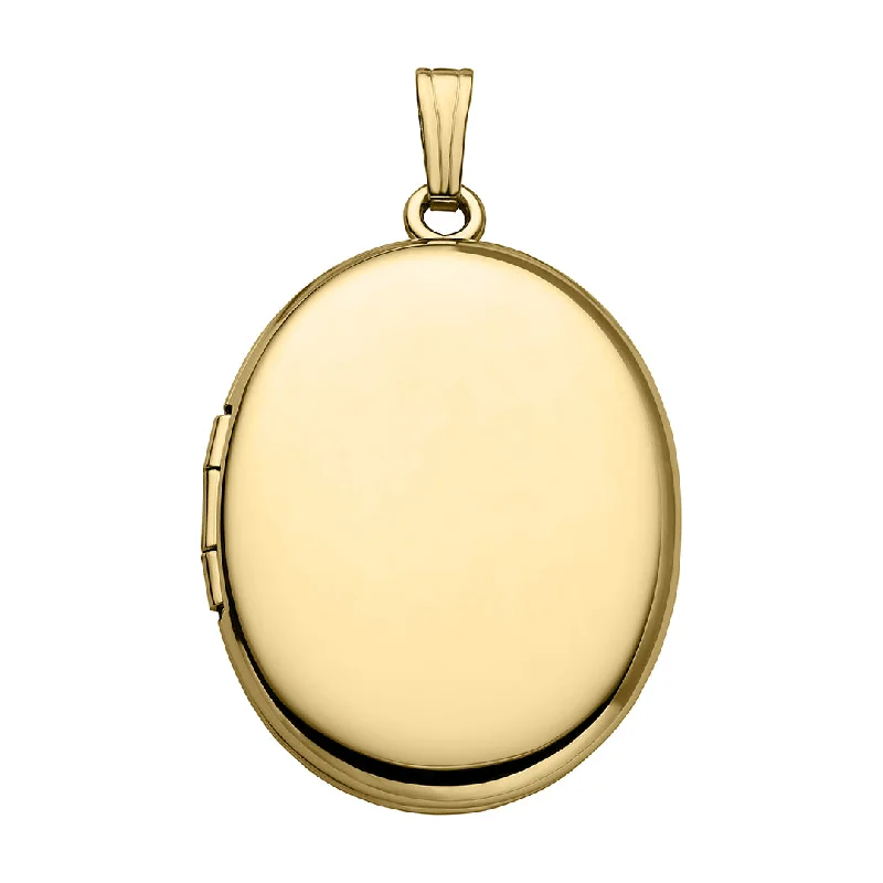 Clearance Sale On High-End Jewelry Collections 14K Yellow Gold 23x30mm Oval Locket Necklace Clearance Sale On High-End Jewelry Collections 14K Yellow Gold 23x30mm Oval Locket Necklace