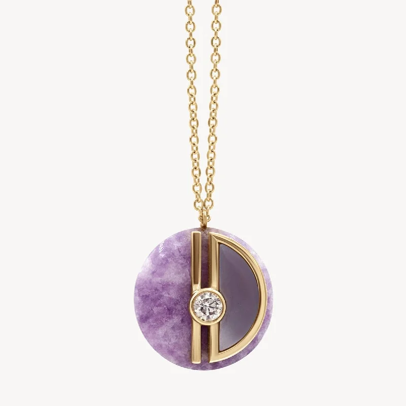 Affordable Gold-Plated Jewelry For Modern Fashion Amethyst Mod Necklace