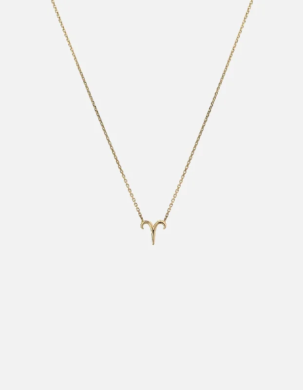 Last Chance To Shop High-End Jewelry At Markdown Prices Aries Astro Pendant Necklace, 14k Gold