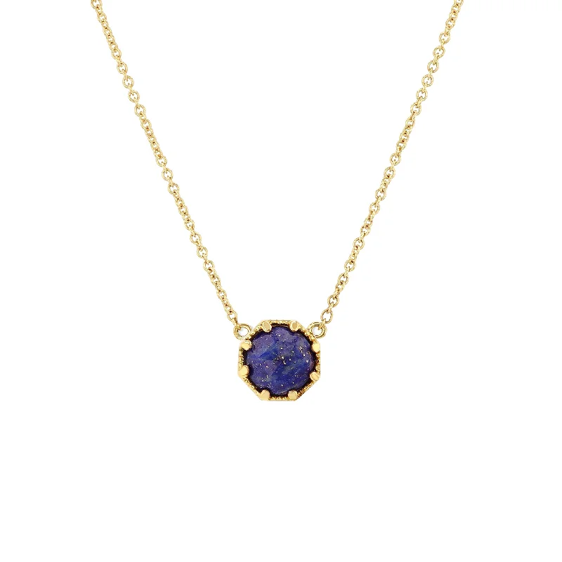 Elevate Your Jewelry Collection With Limited-Time Savings Crown Bezel Lapis Necklace Elevate Your Jewelry Collection With Limited-Time Savings Crown Bezel Lapis Necklace