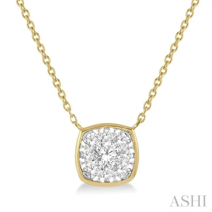 Big Discounts On Elegant Jewelry Collections CUSHION SHAPE LOVEBRIGHT ESSENTIAL DIAMOND PENDANT Big Discounts On Elegant Jewelry Collections CUSHION SHAPE LOVEBRIGHT ESSENTIAL DIAMOND PENDANT