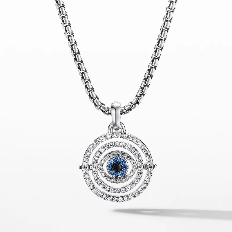 Must-Have Jewelry At Unbelievable Discounts Evil Eye Mobile Amulet in 18K White Gold with Pave Blue Sapphires and Diamonds Must-Have Jewelry At Unbelievable Discounts Evil Eye Mobile Amulet in 18K White Gold with Pave Blue Sapphires and Diamonds