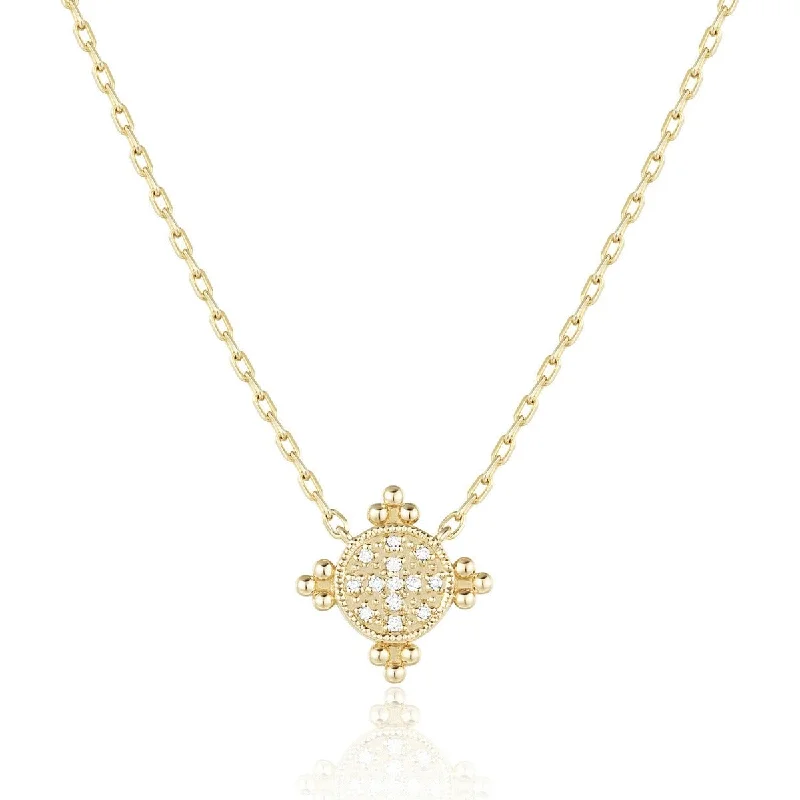 Elevate Your Jewelry Collection With Limited-Time Savings Diamond 14K Yellow Gold Granulation Pendant Necklace Elevate Your Jewelry Collection With Limited-Time Savings Diamond 14K Yellow Gold Granulation Pendant Necklace