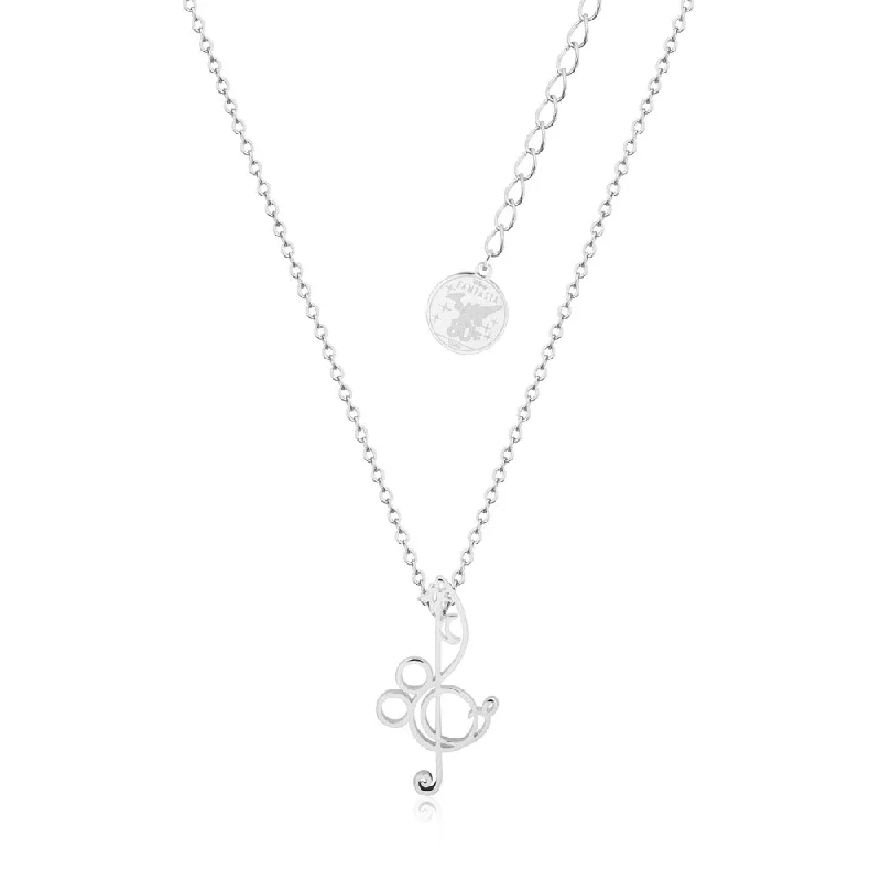 Discounted Luxury Jewelry – Shine Without The Splurge Disney Fantasia White Gold Plated Treble Clef Pendant on 45+7cm Chain Discounted Luxury Jewelry – Shine Without The Splurge Disney Fantasia White Gold Plated Treble Clef Pendant on 45+7cm Chain
