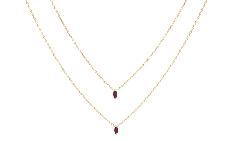 Sparkle More For Less – Jewelry Sale Happening Now Eclipse Ruby Necklace