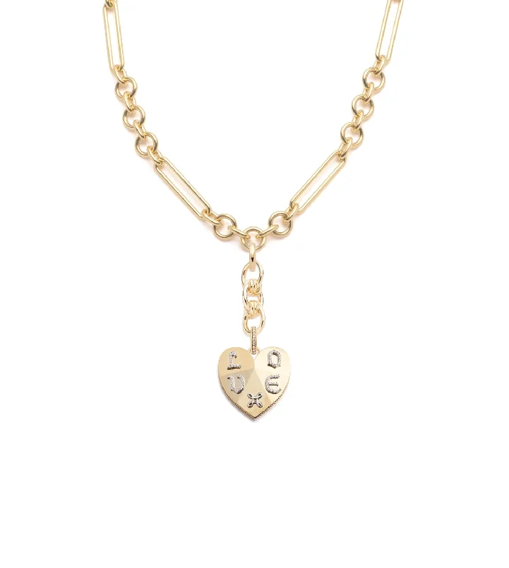 Best Jewelry Deals – Premium Quality At Exclusive Discounts Vivacity : Faceted Heart Midsize Mixed Clip Necklace with Knot Extension Best Jewelry Deals – Premium Quality At Exclusive Discounts Vivacity : Faceted Heart Midsize Mixed Clip Necklace with Knot Extension