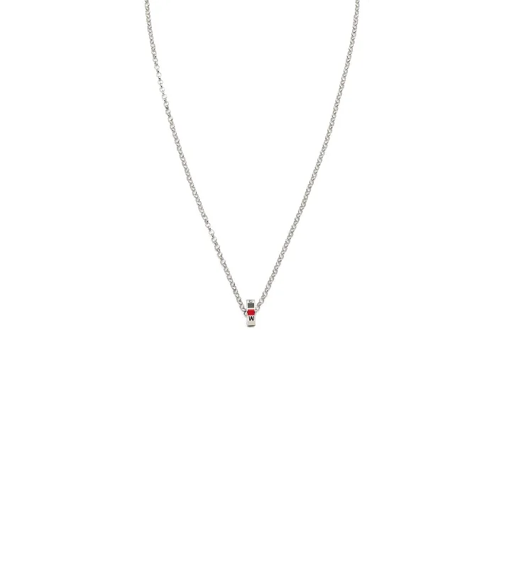 Get The Sparkle You Love At Prices You Adore Internal Compass : Heart Beat Fine Belcher Chain Necklace White Gold Get The Sparkle You Love At Prices You Adore Internal Compass : Heart Beat Fine Belcher Chain Necklace White Gold