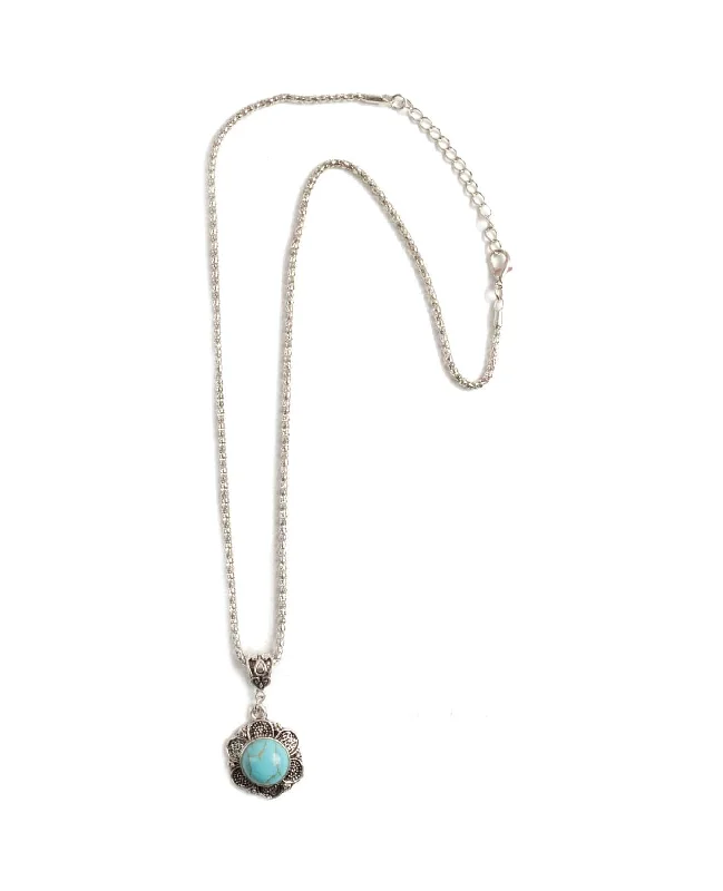 Trending Jewelry Styles Now At Limited-Time Discounts Flower Turquoise Necklace