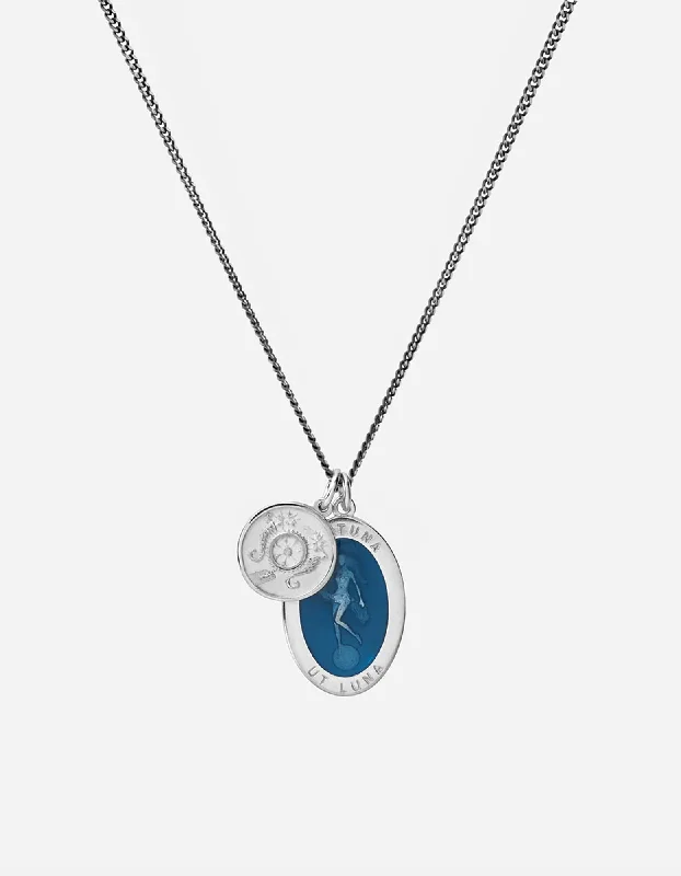 Handcrafted Jewelry Sale – Unique Designs At Low Prices Fortuna Necklace, Sterling Silver/Blue Handcrafted Jewelry Sale – Unique Designs At Low Prices Fortuna Necklace, Sterling Silver/Blue