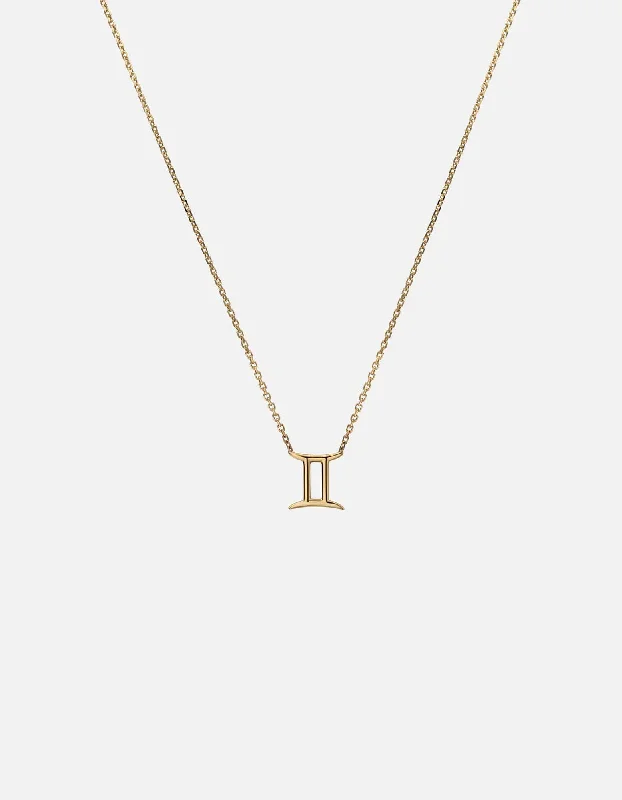 Dainty And Elegant Jewelry Now At Reduced Prices Gemini Astro Pendant Necklace, 14k Gold Dainty And Elegant Jewelry Now At Reduced Prices Gemini Astro Pendant Necklace, 14k Gold