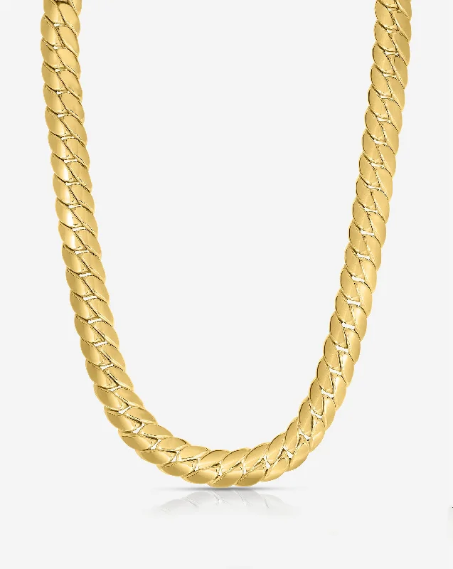 Luxury Meets Affordability – Jewelry Sale Now Live Gold Flat Chain Necklace