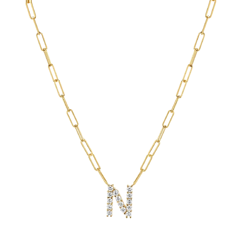 Elegant Jewelry Styles At Budget-Friendly Prices Grand Initial Paper Clip Necklace