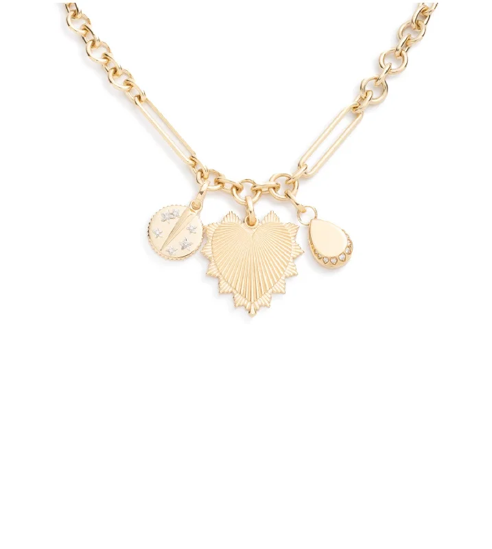 Shop High-Quality Jewelry At Jaw-Dropping Discounts Heart Love Token, Resilience & Pear : Midsize Mixed Clip Necklace Shop High-Quality Jewelry At Jaw-Dropping Discounts Heart Love Token, Resilience & Pear : Midsize Mixed Clip Necklace