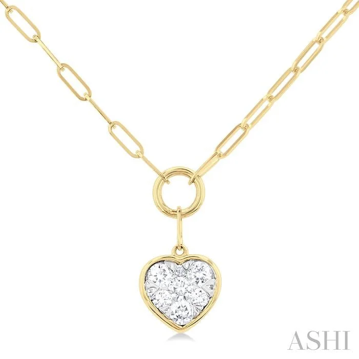 Celebrate Every Occasion With Sparkling Savings HEART SHAPE PAPER CLIP LOVEBRIGHT DIAMOND PENDANT Celebrate Every Occasion With Sparkling Savings HEART SHAPE PAPER CLIP LOVEBRIGHT DIAMOND PENDANT