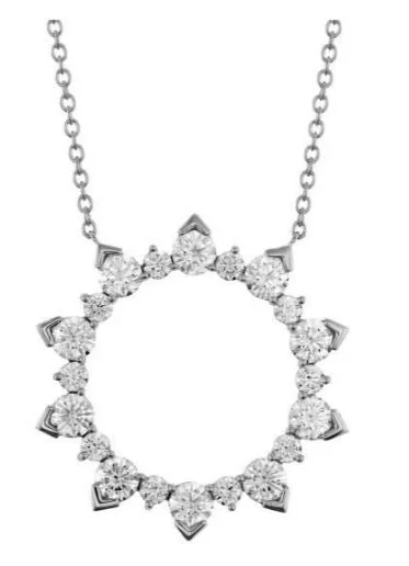 Once-A-Year Jewelry Sale – Grab Your Favorites Now Hearts On Fire 18K White Gold Aerial Eclipse Diamonds Circle Pendant with a 18K White Gold Link Necklace (1.80ctw) Once-A-Year Jewelry Sale – Grab Your Favorites Now Hearts On Fire 18K White Gold Aerial Eclipse Diamonds Circle Pendant with a 18K White Gold Link Necklace (1.80ctw)