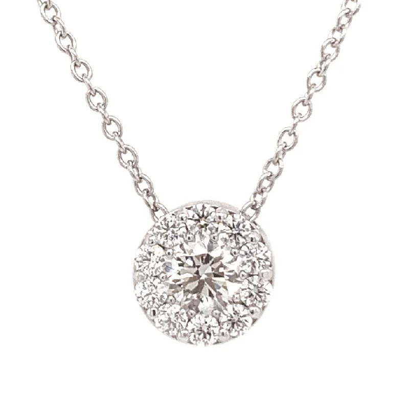 Delicate Crystal Jewelry For Sophisticated Charm Hearts On Fire 18K White Gold Fulfillment Diamond Cluster Pendant with a 18K White Gold Link Necklace (0.97ctw) Delicate Crystal Jewelry For Sophisticated Charm Hearts On Fire 18K White Gold Fulfillment Diamond Cluster Pendant with a 18K White Gold Link Necklace (0.97ctw)