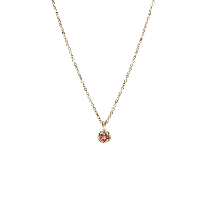 Buy More, Save More – Special Jewelry Discounts Pink Tourmaline Cable Kids Necklace Buy More, Save More – Special Jewelry Discounts Pink Tourmaline Cable Kids Necklace