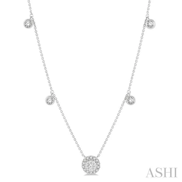 Stunning Jewelry At Even More Stunning Prices HALO LOVEBRIGHT DIAMOND STATION NECKLACE Stunning Jewelry At Even More Stunning Prices HALO LOVEBRIGHT DIAMOND STATION NECKLACE