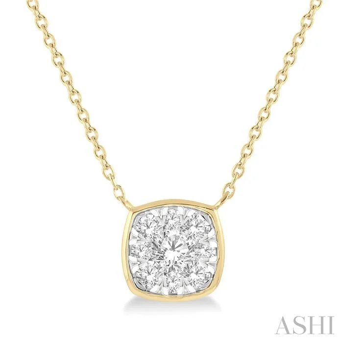 Breathtaking Jewelry, Breathtaking Prices CUSHION SHAPE LOVEBRIGHT ESSENTIAL DIAMOND PENDANT Breathtaking Jewelry, Breathtaking Prices CUSHION SHAPE LOVEBRIGHT ESSENTIAL DIAMOND PENDANT