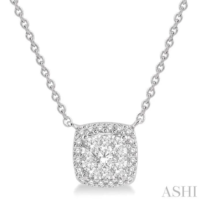 Exclusive Jewelry Offers – Sparkle For Less CUSHION SHAPE HALO LOVEBRIGHT ESSENTIAL DIAMOND PENDANT Exclusive Jewelry Offers – Sparkle For Less CUSHION SHAPE HALO LOVEBRIGHT ESSENTIAL DIAMOND PENDANT
