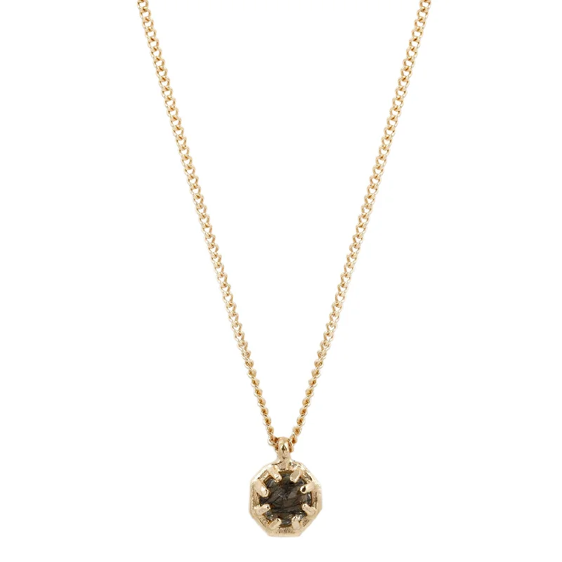 Grab Stylish Jewelry Before The Sale Ends Small Quartz Octagon Necklace