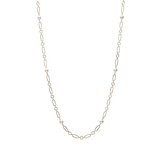 Exclusive Jewelry Offers – Shine For Less M Code Akoya Cultured Pearl Necklace in 18K Yellow Gold Exclusive Jewelry Offers – Shine For Less M Code Akoya Cultured Pearl Necklace in 18K Yellow Gold