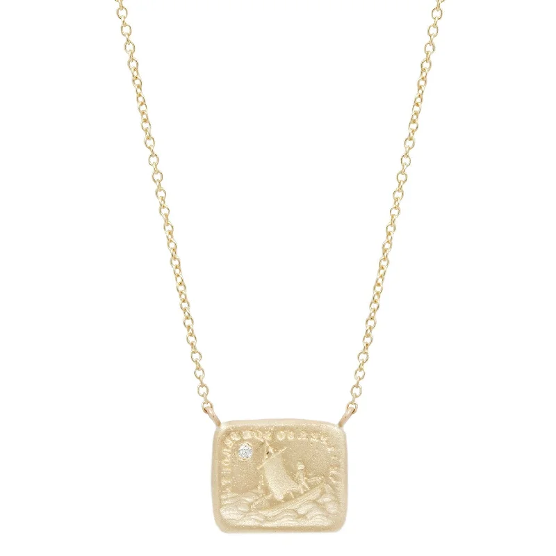 Elevate Your Outfit With Discounted Statement Jewelry Cupid's Ship Diamond Necklace Elevate Your Outfit With Discounted Statement Jewelry Cupid's Ship Diamond Necklace