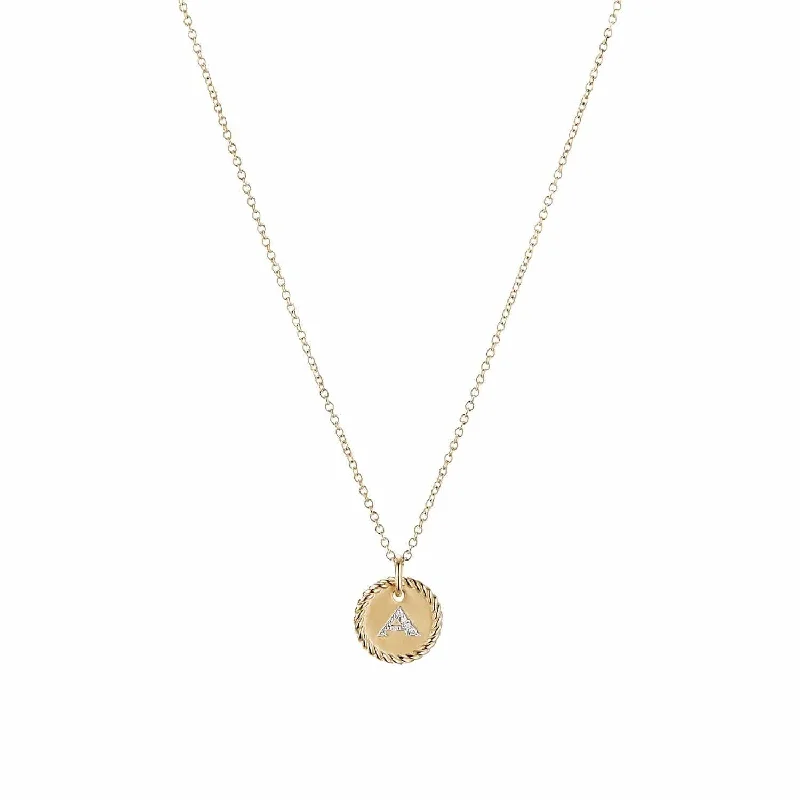 Must-Have Jewelry Pieces At Reduced Prices Initial "A" Pendant with Diamonds