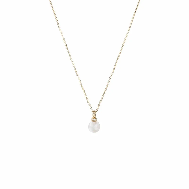 Grab Stylish Jewelry Before The Sale Ends Pearl and Diamond Solari Pendant