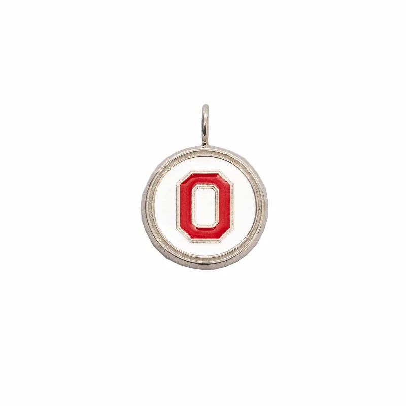 Classic And Modern Jewelry Styles On Sale OSU Block "O" Charm with Red and White Enamel Classic And Modern Jewelry Styles On Sale OSU Block "O" Charm with Red and White Enamel