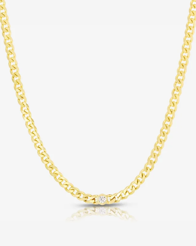 Sparkle More For Less – Jewelry Sale Happening Now Petite Bezel-Set Diamond Curb Chain Choker Sparkle More For Less – Jewelry Sale Happening Now Petite Bezel-Set Diamond Curb Chain Choker