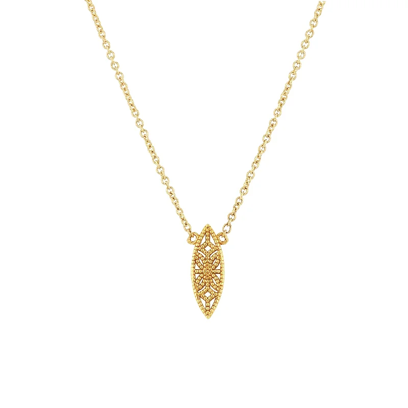 Affordable Glamour – Premium Jewelry For Less Petite Lace Deco Necklace - I