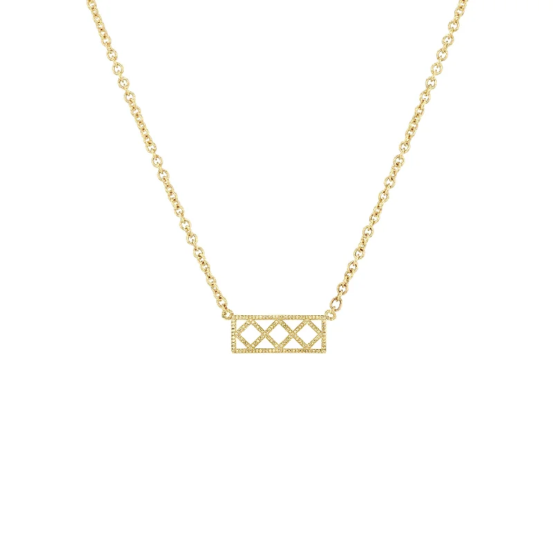 Shop Stylish Jewelry Now And Save Big Petite Lace Deco Necklace - IX