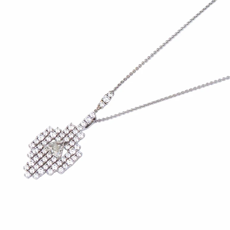 Huge Savings On Timeless Jewelry Collections Bespoke Trillion Diamond Necklace
