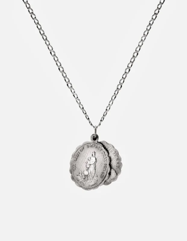 Exclusive Jewelry Sale – Shine For Less Saints Necklace, Matte Sterling Silver