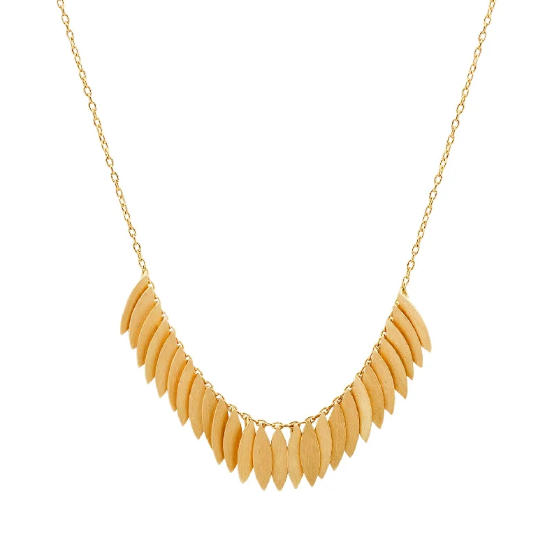 Shop Fine Jewelry With Exclusive Savings Golden Leaf Arc Necklace