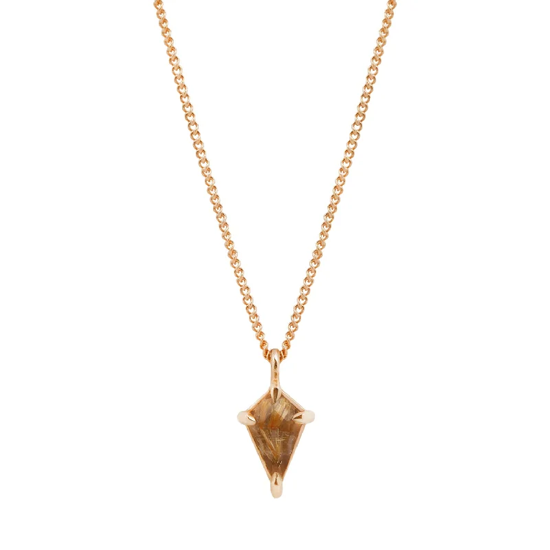 Gorgeous Jewelry, Limited-Time Savings Small Yellow Quartz Kite Necklace