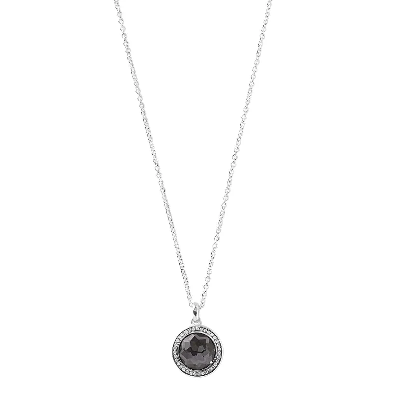 Seasonal Jewelry Sale – Upgrade Your Collection Mini Necklace in Hematite Doublet