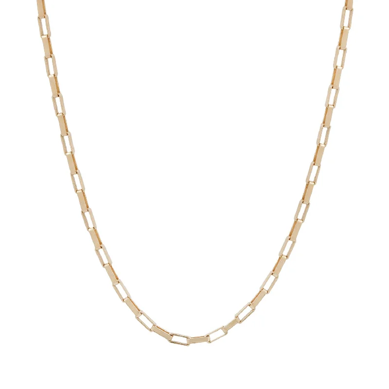 Waterproof Stainless Steel Jewelry For Lasting Beauty Square Edge Box Chain