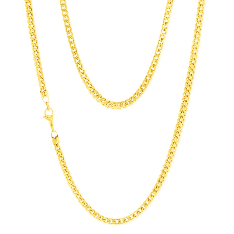 Last Chance To Shop High-End Jewelry At Markdown Prices Stainless-Steel Gold-Plated Wheat 60cm Chain