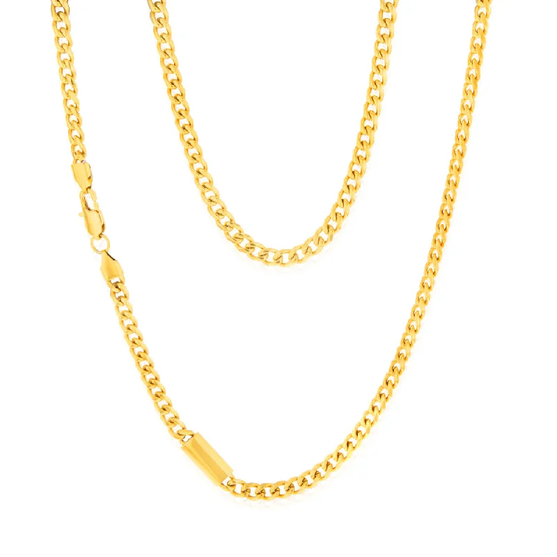 Breathtaking Jewelry At Limited-Time Savings Stainless Steel Gold Polished Curb 60cm Chain