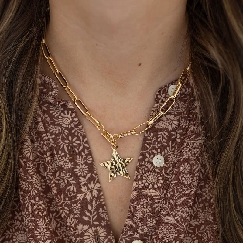Get The Sparkle You Love At Prices You Adore Star Hammered Necklace